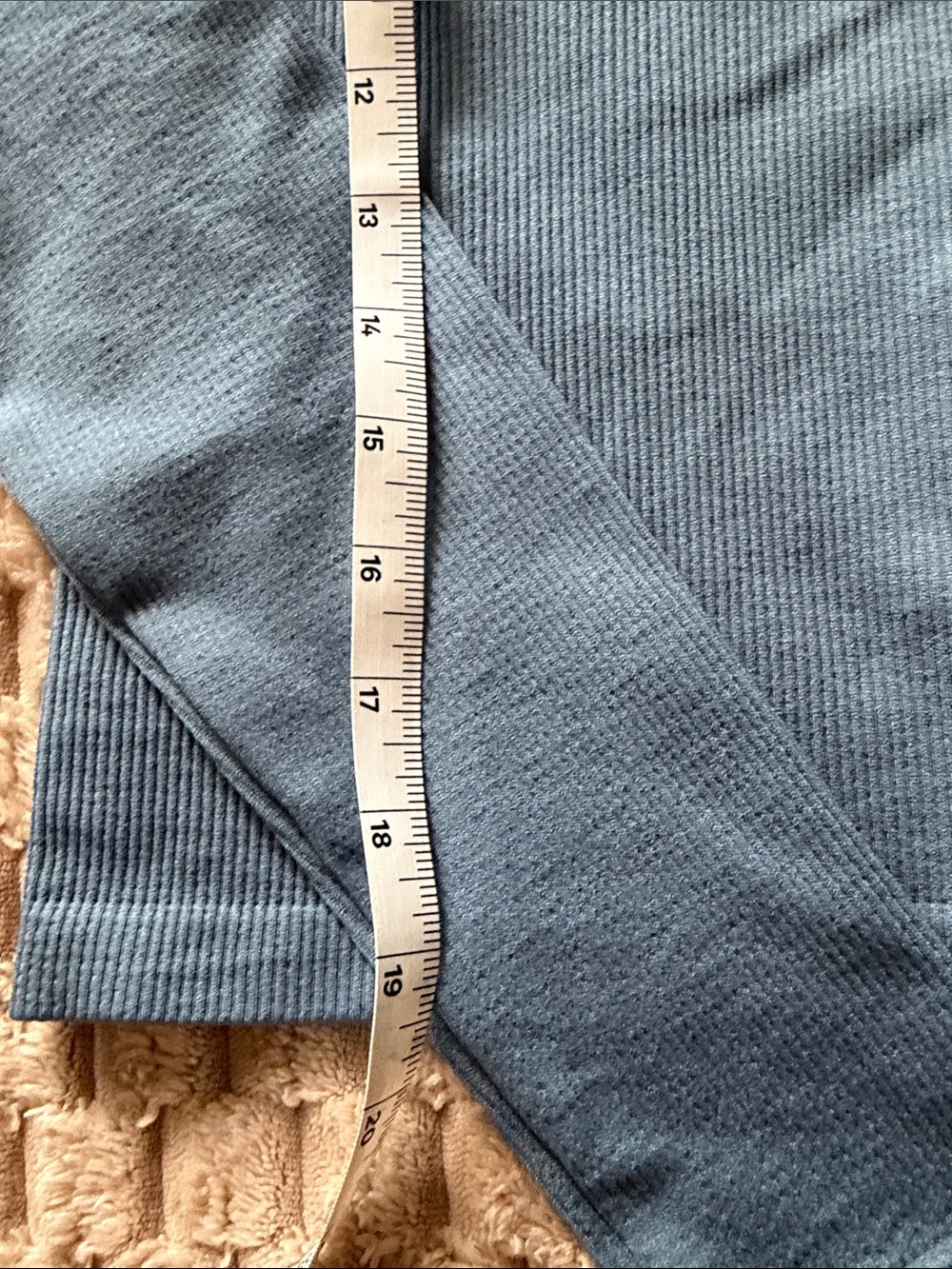 Two 90 Degree Ribbed Scoop Neck Tops (Light Gray & Dusty Blue) - Picture 6 of 11